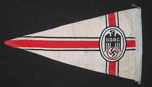 Nazi DDAC Vehicle Pennant