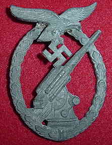 Luftwaffe Flak Artillery Badge