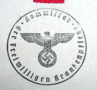 Nazi Hospital Volunteer Armband