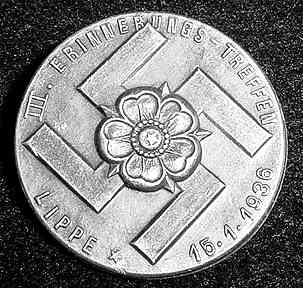 Nazi 1936 Tinnie Badge