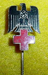 Nazi Red Cross Stickpin Badge